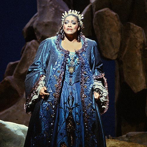 Soprano Jessye Norman is pictured in the 1988 production ...