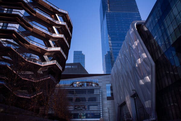Hudson Yards has suffered during the pandemic, raising questions about its future.