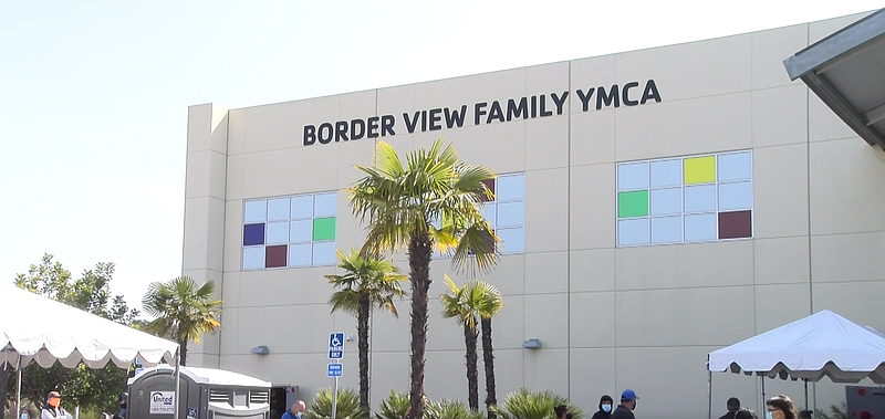 Border View YMCA is shown in this photograph. April, 12, 2021. It is open for...